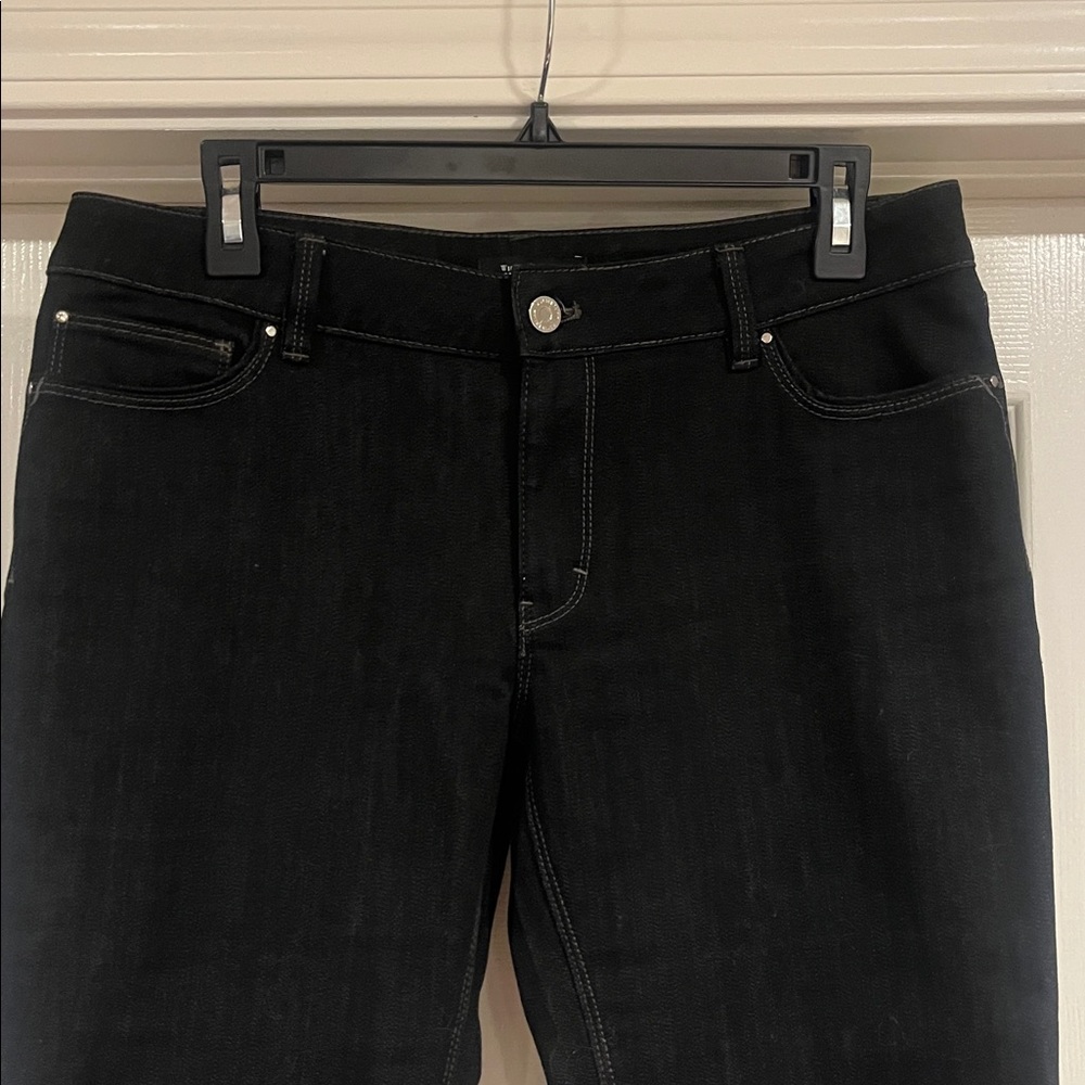 White House Black Market Women's Black Boot Cut Jeans